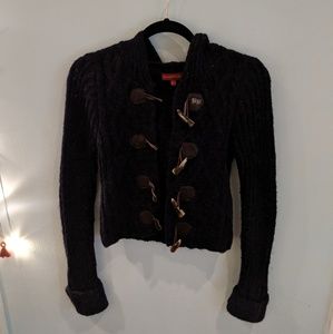 Navy Blue Knitted Jacket